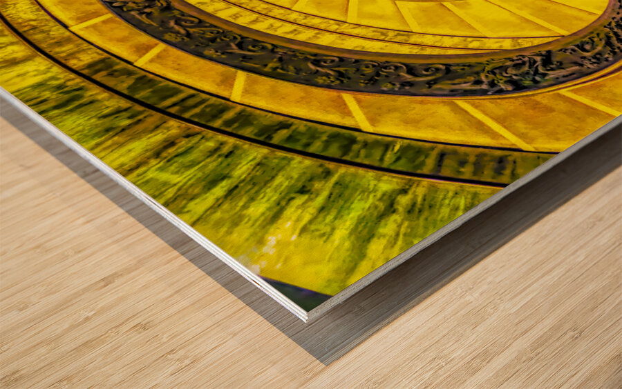 Vatican Circular Stairs Wood print