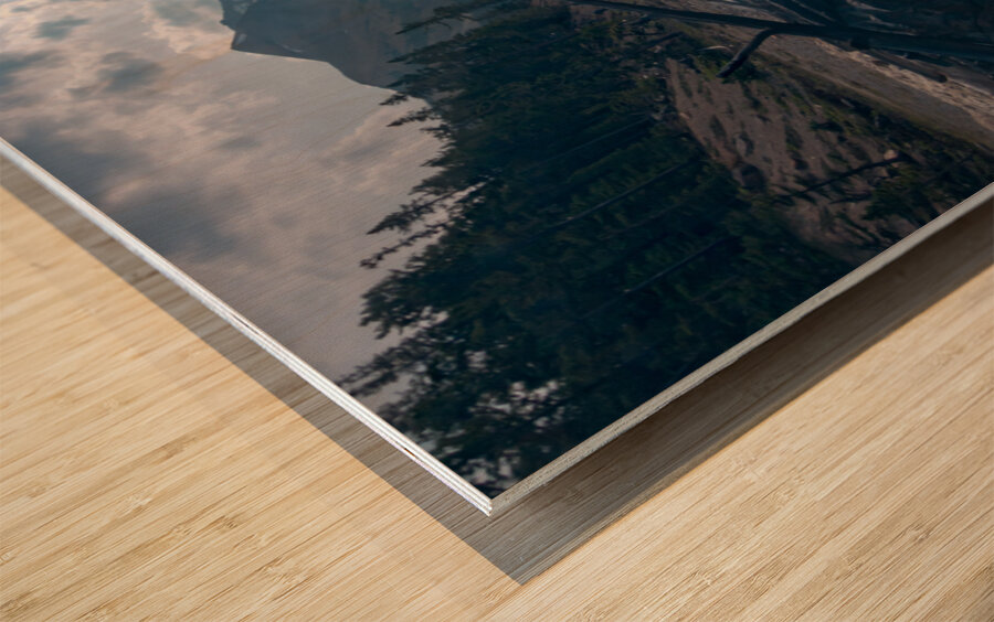 Banff to Jasper Rocky Waterfall Wood print