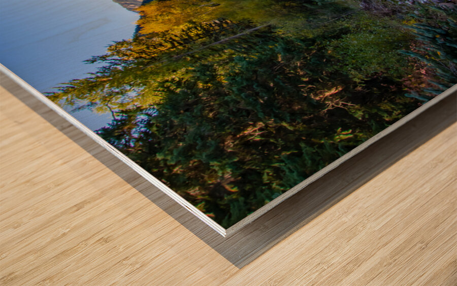 Colorado Mountain River Glow Wood print