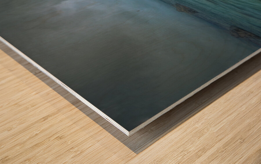 Nightfall Storms Rolling In Wood print