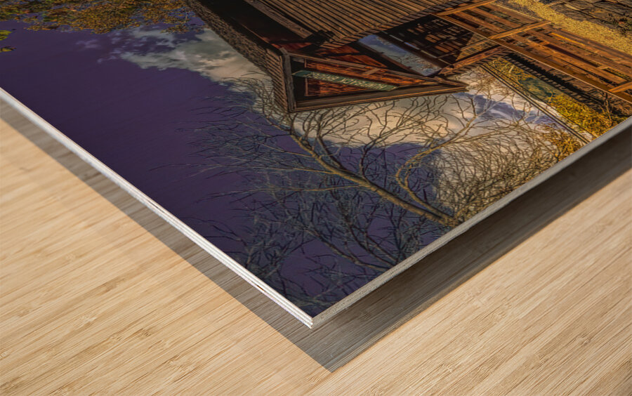 Covington Virginia Humpback Bridge Wood print