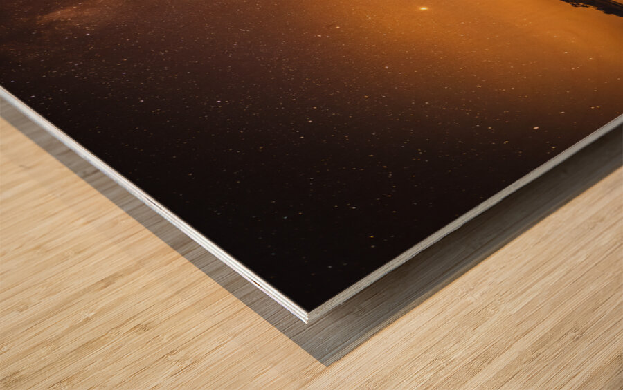 Blue Ridge Parkway Milky Way Wood print