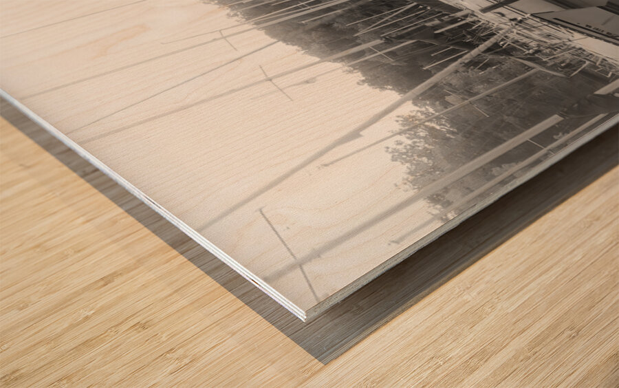 Quiet Morning at Smith Mountain Lake Wood print