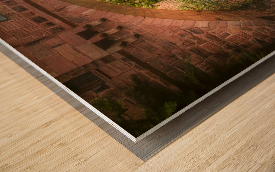 Nuremburg Two Medieval River Bridge Arches Wood print