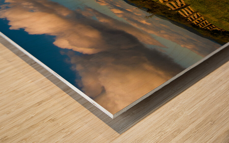 Blue Ridge Mountain Hilltop Wood print