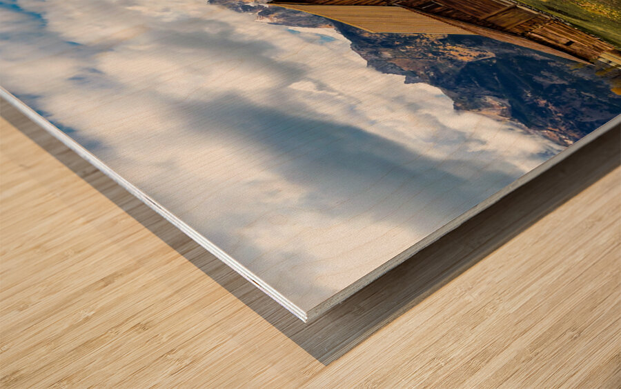 Grand Teton Moulton Mormon Barn Wood print