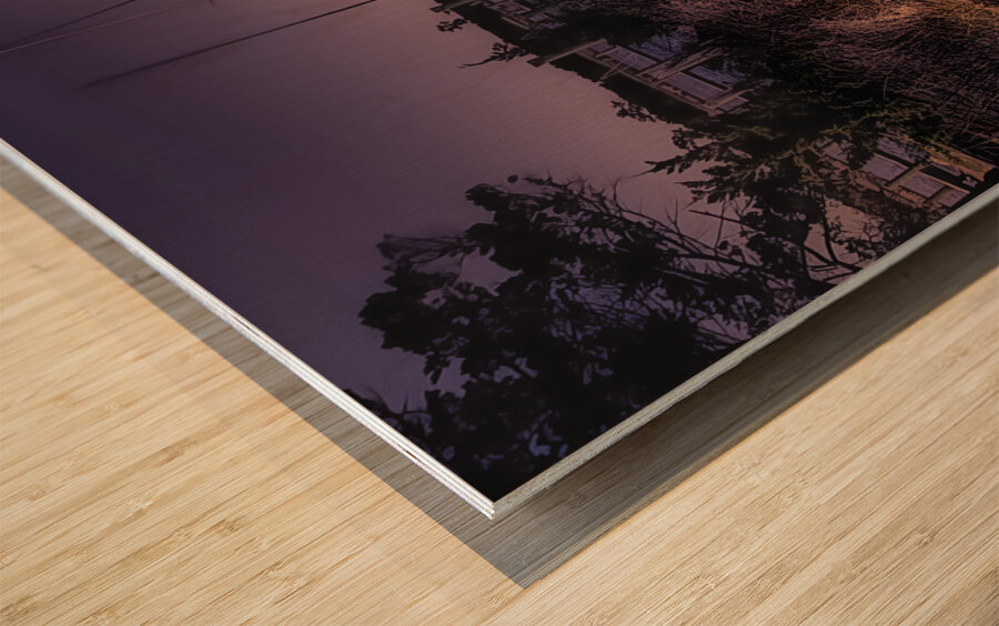 Roanoke Island Boathouse Wood print