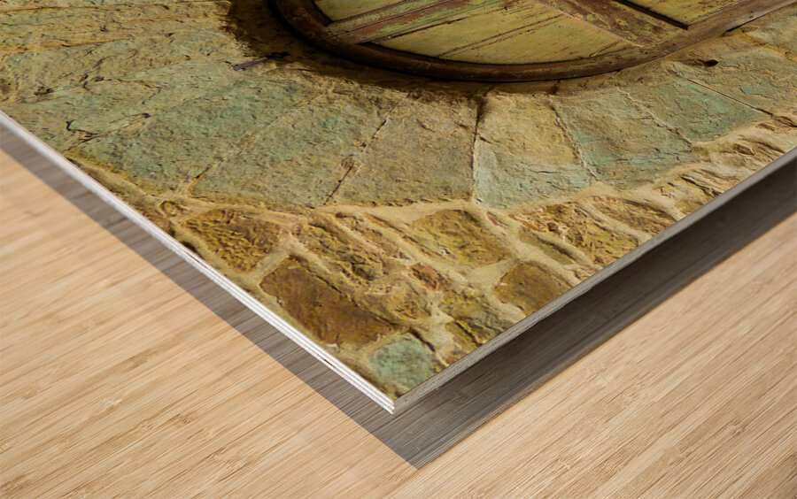 Rustic Tuscan Door Wood print