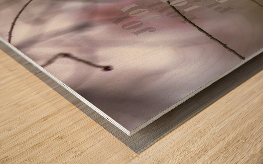 Red Cardinal Bird Joy Love Peace Wood print