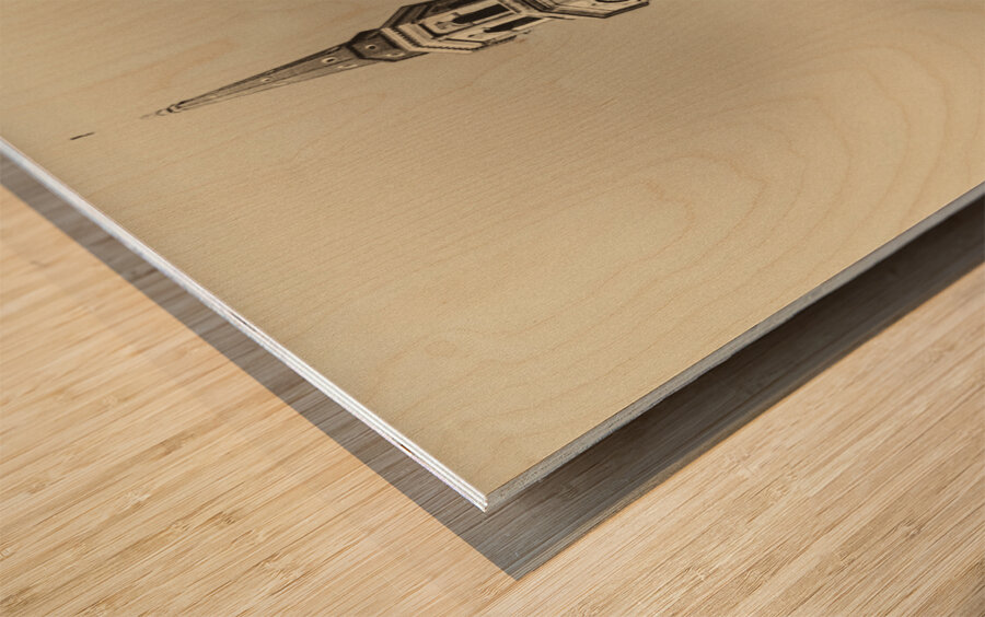 Old Charleston Church  Wood print