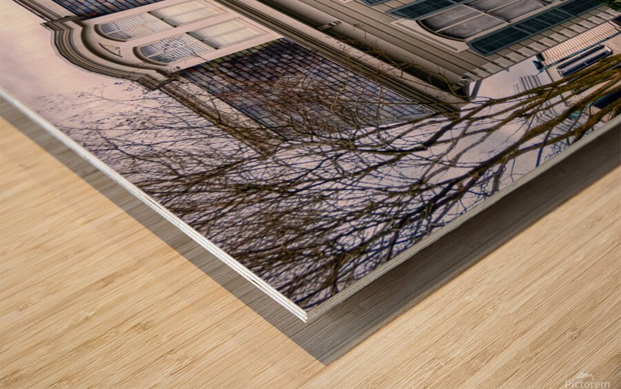 New Orleans Garden District House Green Shutters Wood print