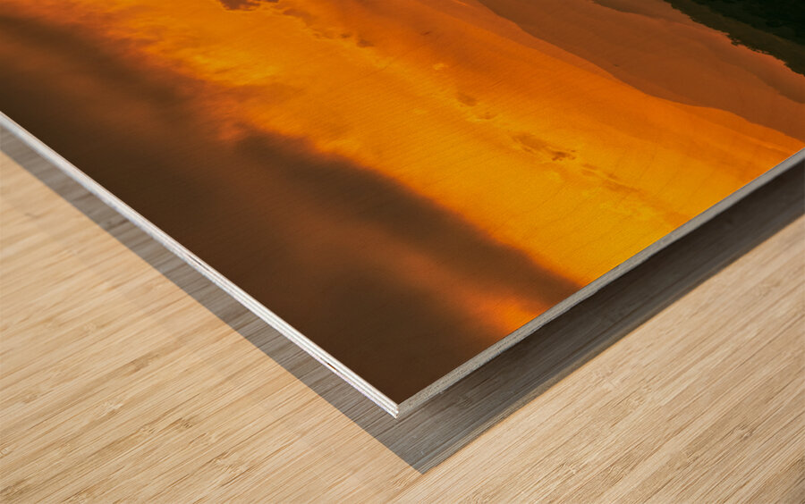 Fire in the Sky Wood print