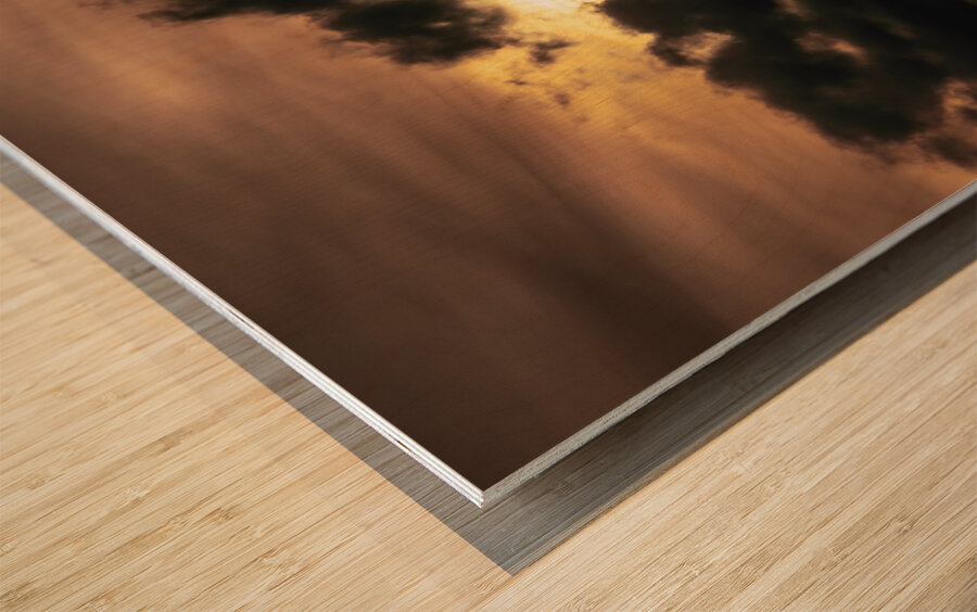 The Wonder of Clouds at Sunset Wood print
