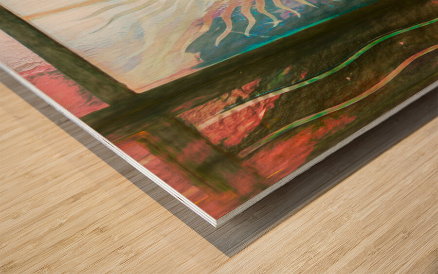 D-day American Cemetery Memorial Normandy France Wood print