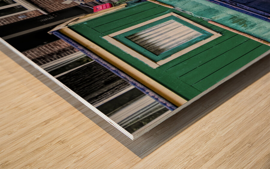 Amsterdam Canal Boat Wood print