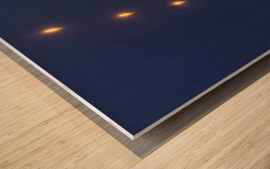 Space X Starlink Launch Florida  Wood print