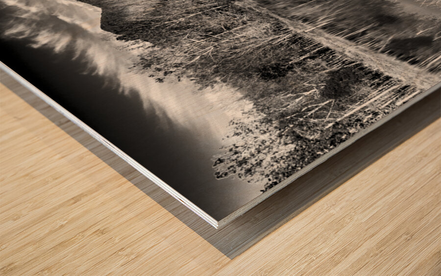 On the Way to Lexington Wood print