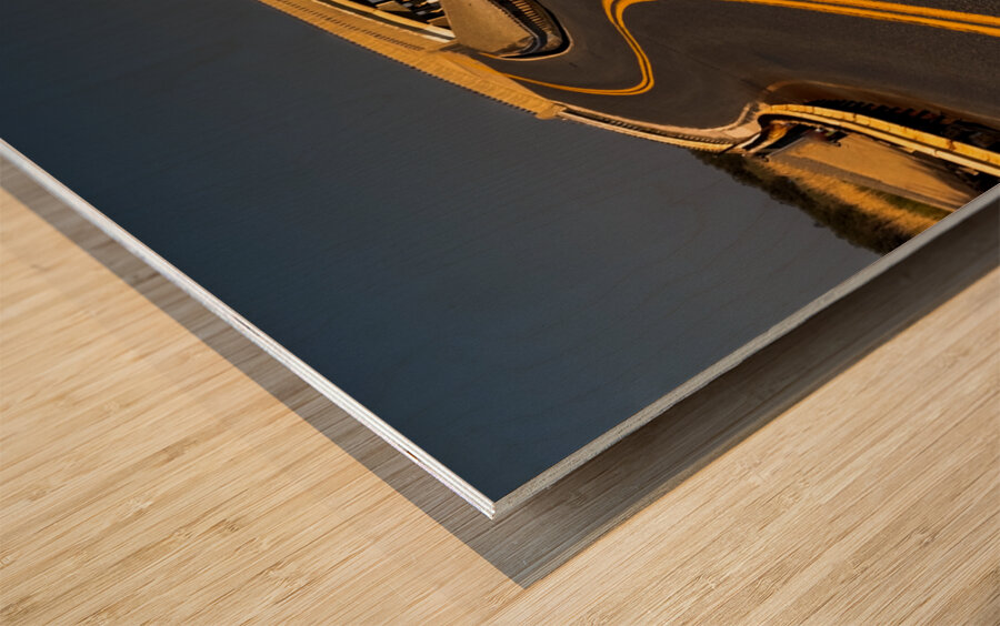 Maryland Slalom Course Wood print