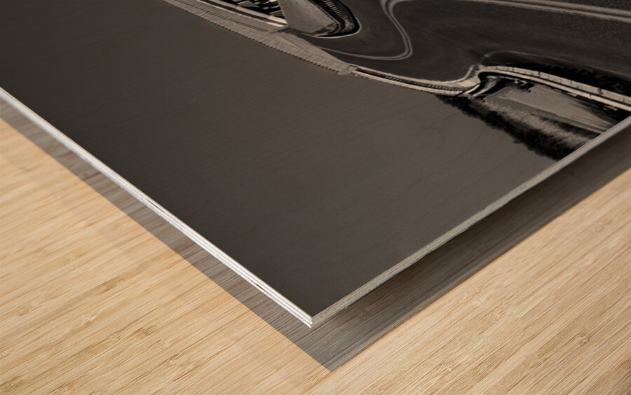 Chesapeake Curved Bridge Wood print