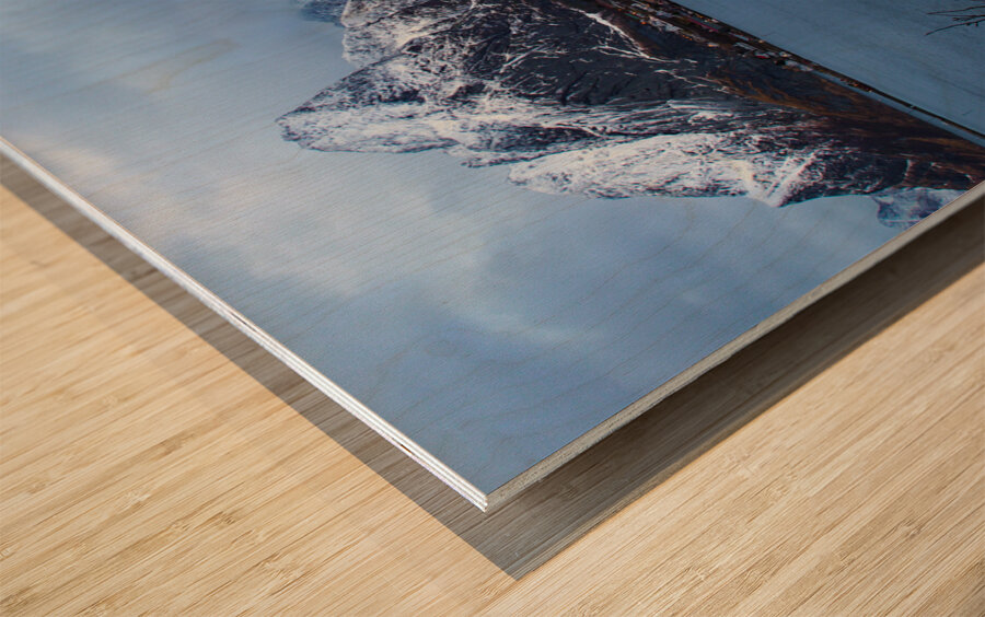 Lofoten Reine Arctic Mountains Landscape Wood print