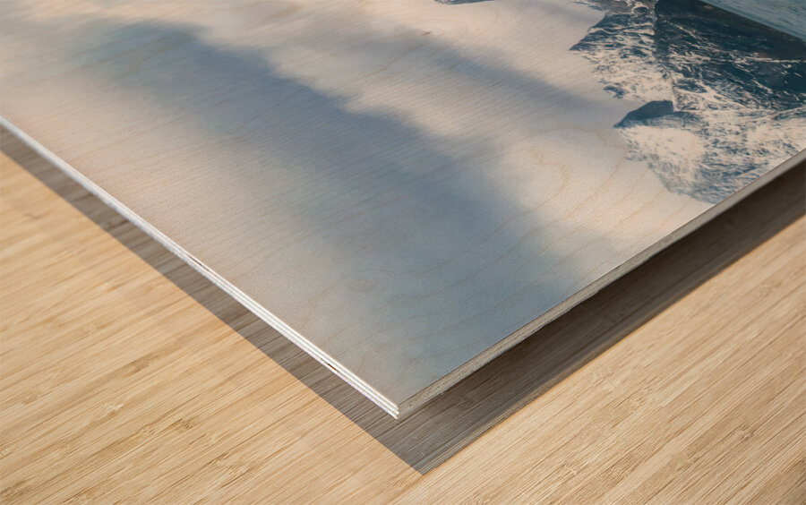 All About the View from the Ochre Rorbu Wood print