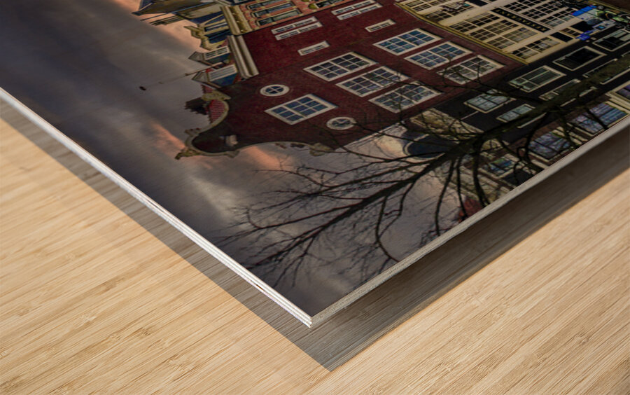 Leidsegracht and Keizersgracht Canals Wood print