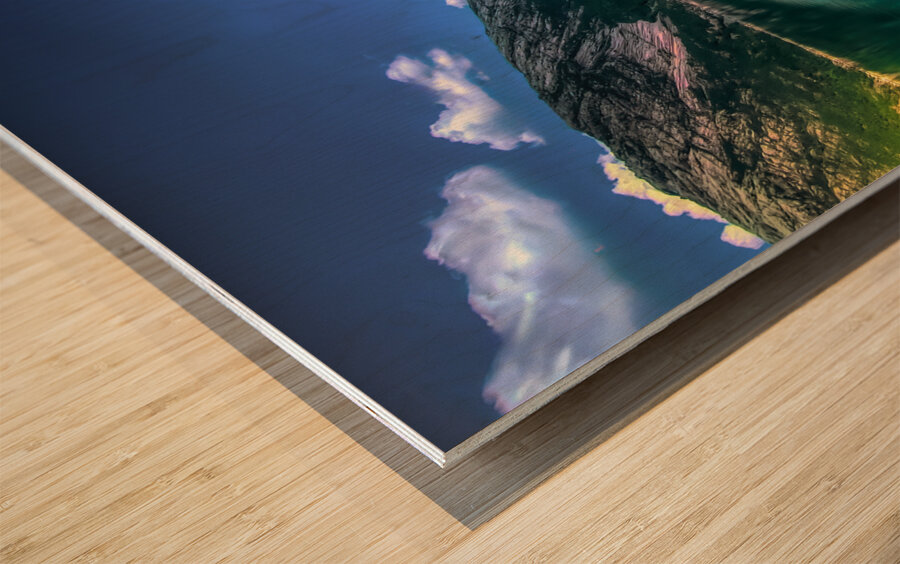 Lysefjord to Stavanger Ferry Ripples Wood print