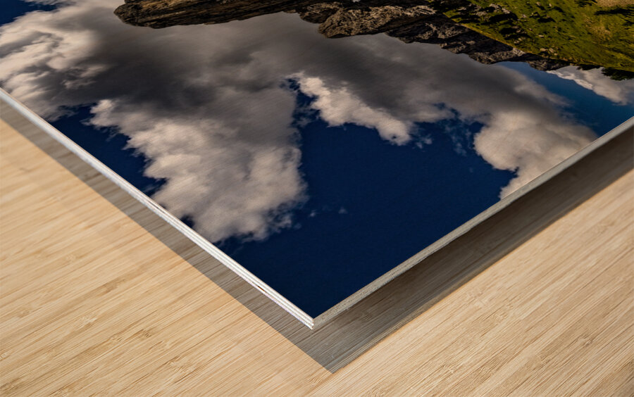 Val Gardena Mountain Sign Wood print