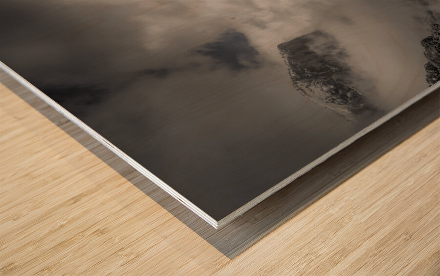 Yosemite Lingering  Storms Wood print