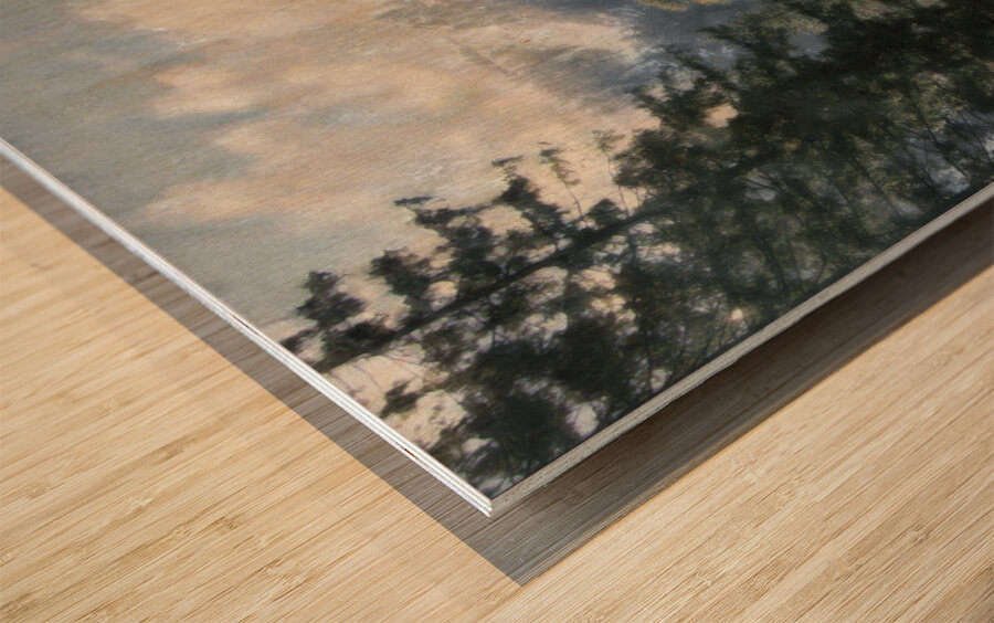 Yosemite Down Stream Wood print