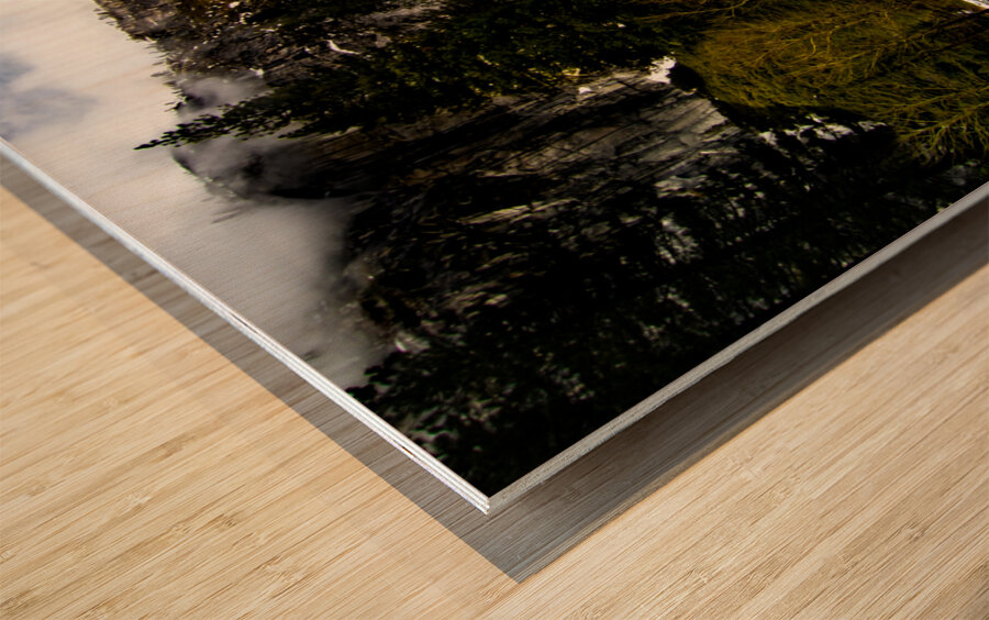 Merced River Bridal Veil Waterfalls  Wood print