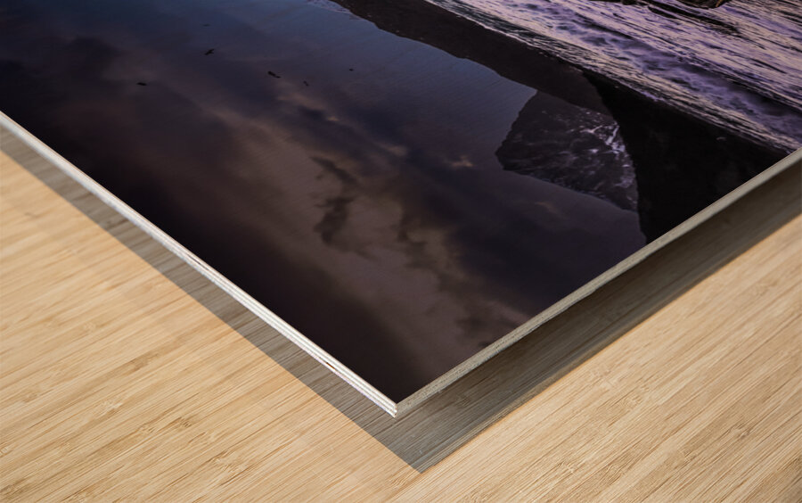 Loften Beach Gale Force Winds Wood print