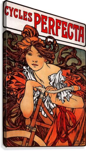 Cycles Perfecta by Alphonse Mucha Canvas Print