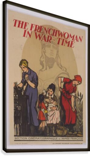 Vintage---French-Woman-in-war-time Canvas Print