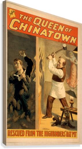 The Queen of Chinatown vintage poster Canvas Print