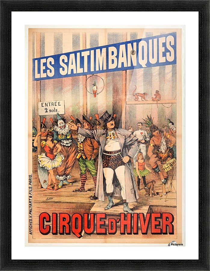 Les Saltimbanques Picture Frame print