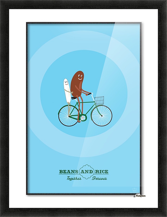 Beans and Rice Picture Frame print
