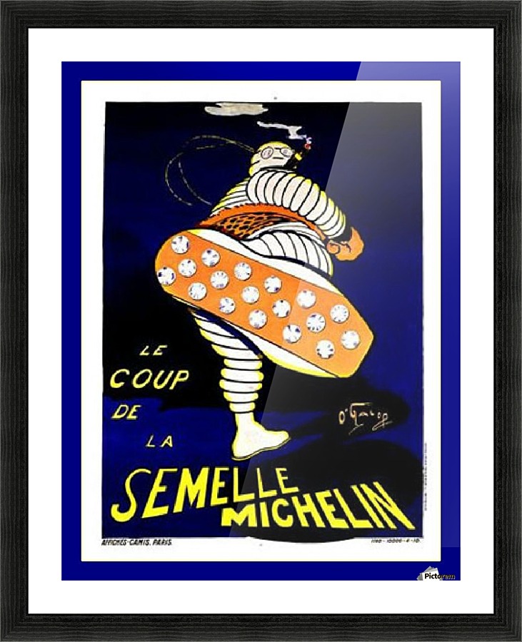 Michelin Tire Stud Picture Frame print
