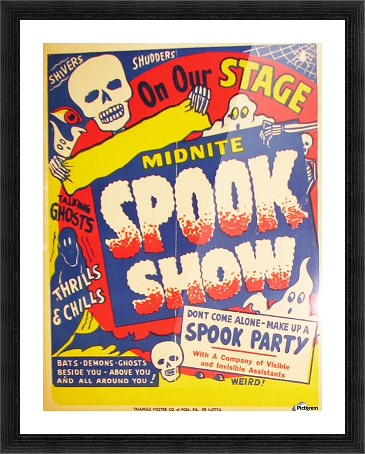 Spook Show Picture Frame print