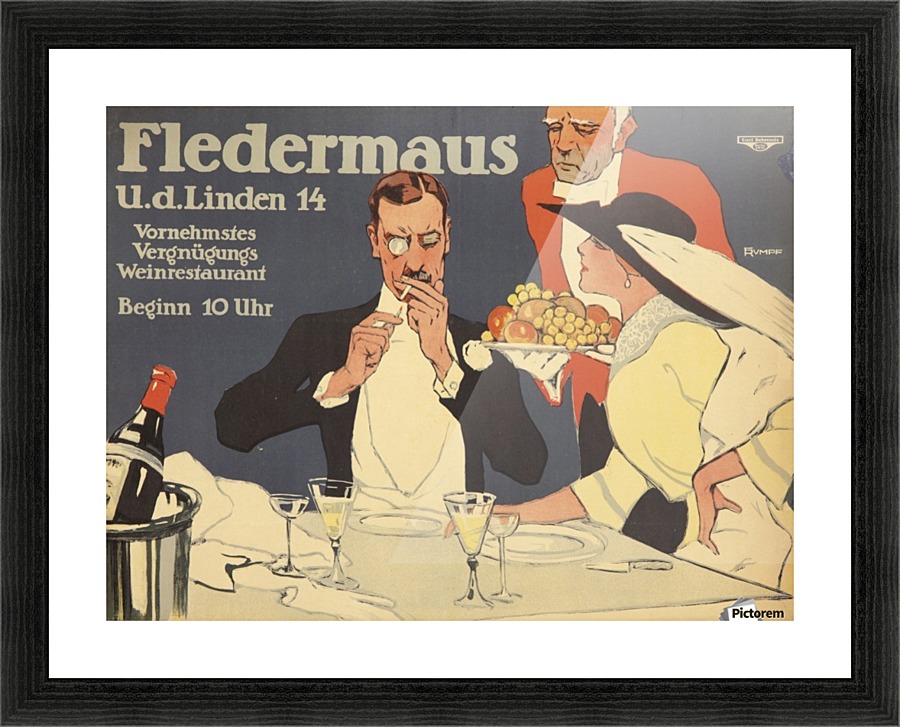 Fledermaus Picture Frame print
