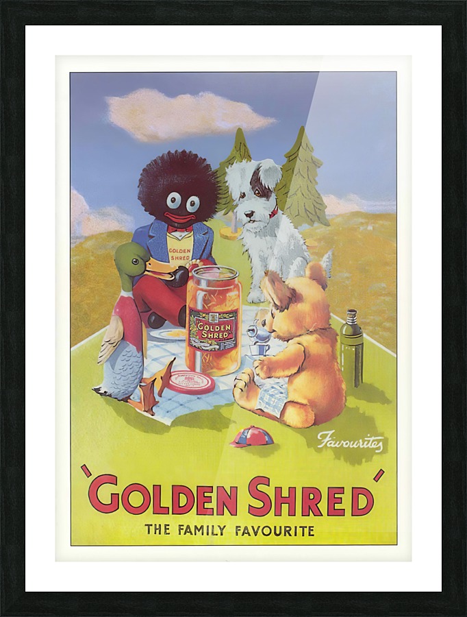 Golden Shred Picture Frame print