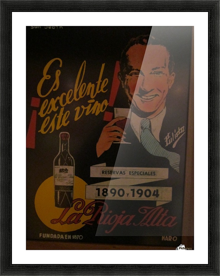 Es excelente vino Picture Frame print