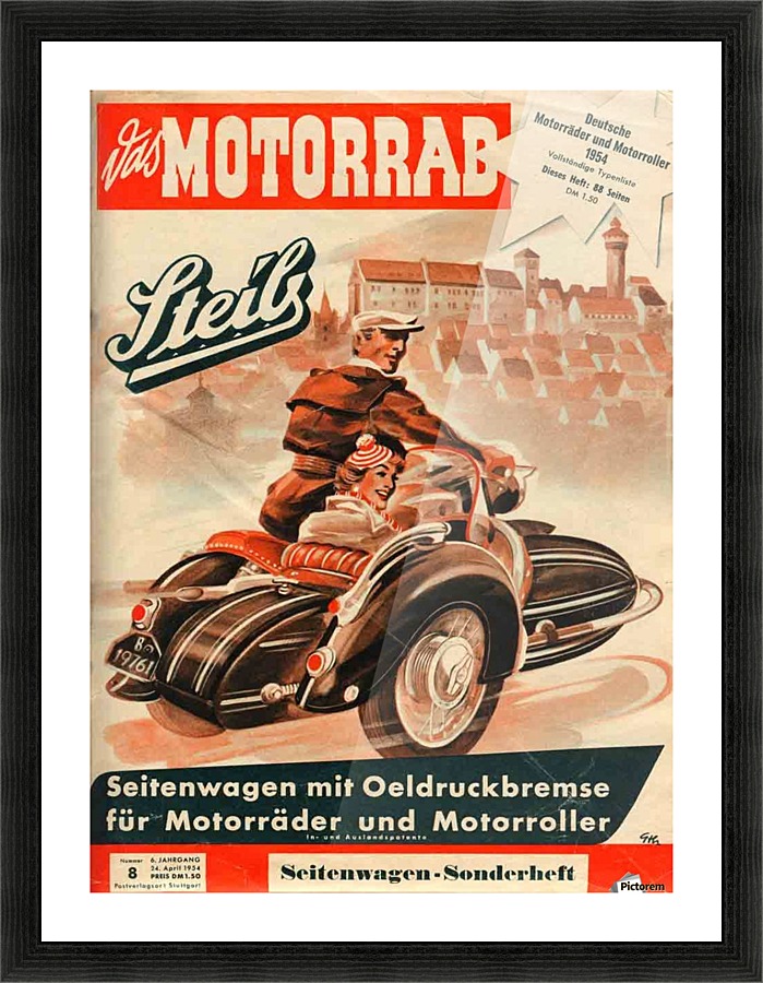Das Mottorab Picture Frame print