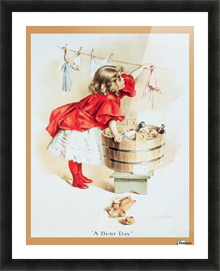 A Busy Day Picture Frame print