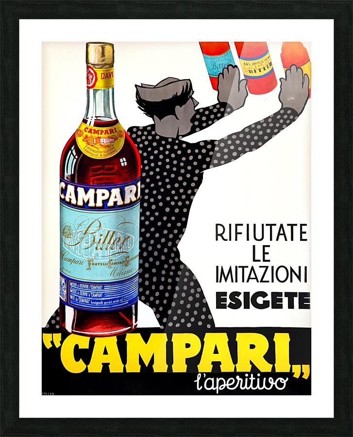 Campari Aperitivo Picture Frame print