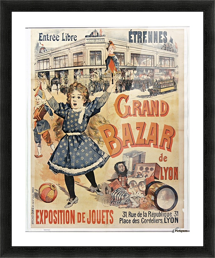 Grand Bazar Picture Frame print