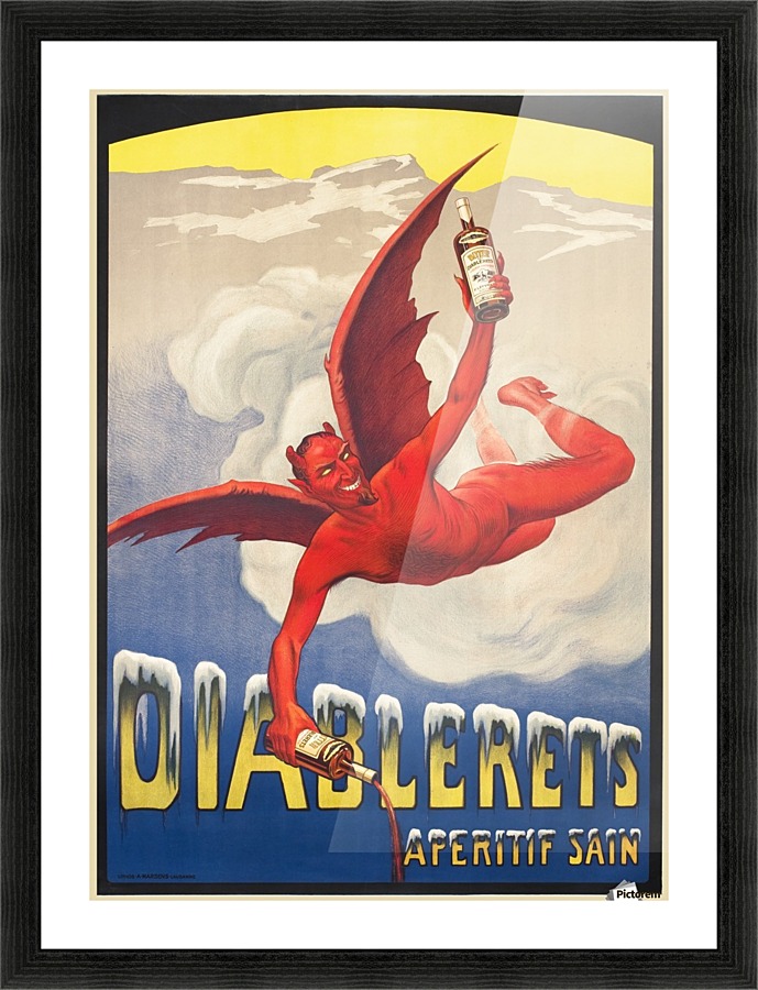 Diablerets Aperitif Sain Picture Frame print