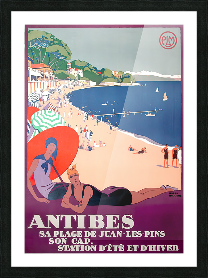 Antibes Original Poster Picture Frame print