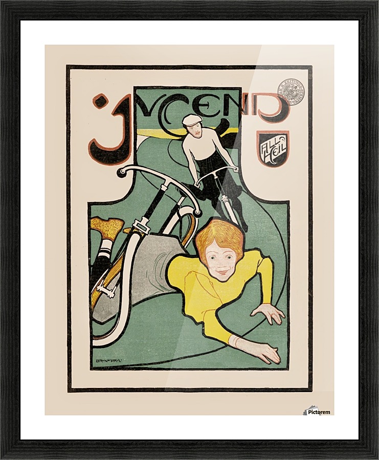 Jugend cover, 1896 Picture Frame print