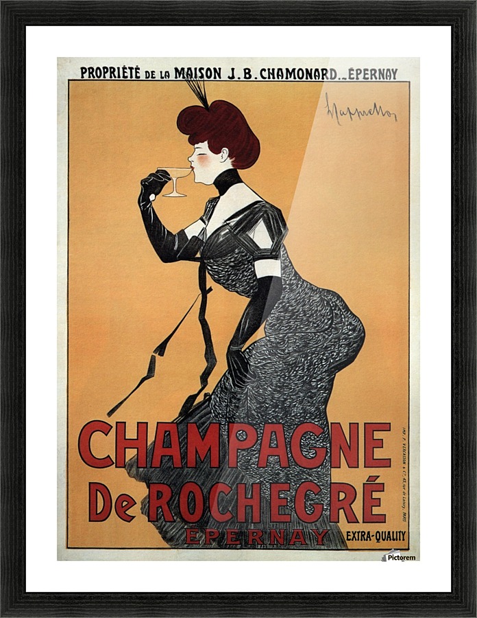 Champagne De Rochegre Leonetto Cappiello 1910 Picture Frame print